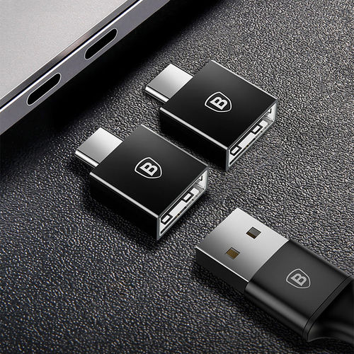 Baseus (2-Pack) USB-C Type-C (Male) to USB-A (Female) OTG Adapter